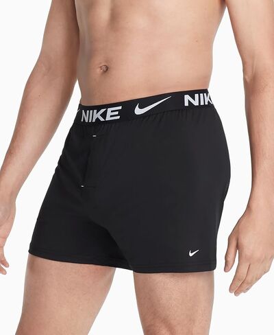 ملابس داخلية بوكسر أساسية من نسيج محبوك قابل للتمدد من Nike للرجال (3 عبوات) in Saudi Arabia