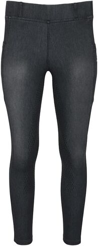 Equine Couture Ladies Denim Full Seat Silicon Tights with Phone Pocket in Saudi Arabia