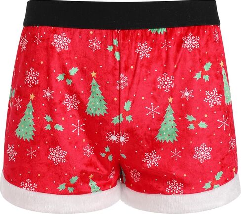 ABAFIP Men Funny Christmas Boxers Velvet Xmas Boxer Shorts Flannel Santa Claus Xmas Holiday Underpants in Saudi Arabia