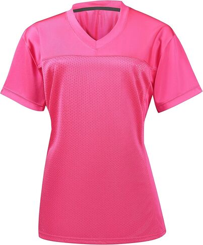قميص كرة قدم نسائي فارغ، قمصان كرة قدم شبكية للسيدات، قمصان كرة قدم أمريكية للبالغين S-2XL in Kuwait