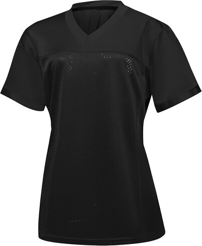 قميص كرة قدم نسائي فارغ، قمصان كرة قدم شبكية للسيدات، قمصان كرة قدم أمريكية للبالغين S-2XL in Kuwait