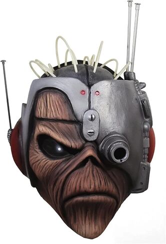 Trick Or Treat Studios Iron Maiden Somewhere In Time Eddie Adult Latex Costume Mask in Saudi Arabia