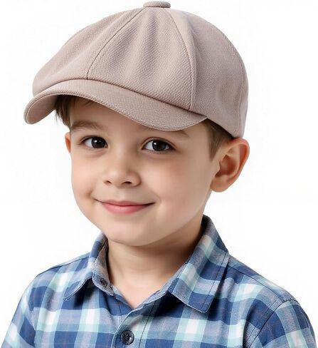 Kids Boys Vintage-Newsboy-Cap 8-Panel Beret Cabbie Hat for Toddler Boys Girls Pageboy in Saudi Arabia