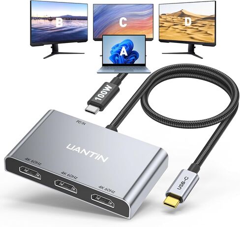 USB C to HDMI Adapter [4K@60Hz] High-Speed USB Type-C 3.1 to HDMI 2.0 Female Converter [Thunderbolt 3/4 Compatible] for iPhone 15 Series, MacBook Pro/Air, iPad, Galaxy S8-S23, Other USBC Laptop in Saudi Arabia