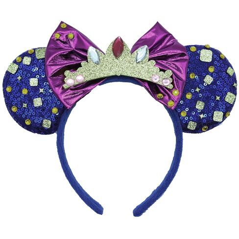 Bow Ears Headbands for Women, Glitter Moana's Frangipani Mouse Ears Headbands for Adult, Costume Birthday Party Decorations Hair Accessory in Kuwait