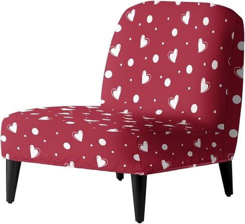 Leopard Armless Accent Chair Cover, Universal Armless Accent Slipper Chair Covers, Stretch & Washable Slipper Chair Slipcover Spandex Removable Non-Slip & Soft Chair Cover in Saudi Arabia