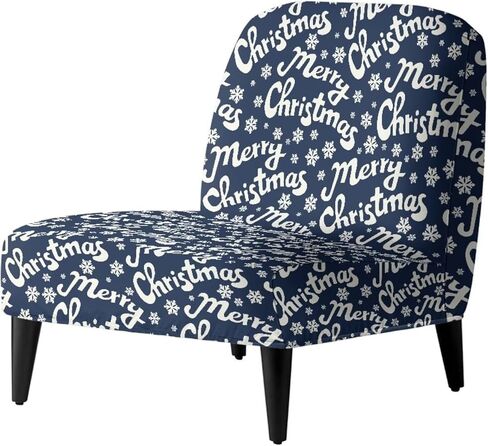 Leopard Armless Accent Chair Cover, Universal Armless Accent Slipper Chair Covers, Stretch & Washable Slipper Chair Slipcover Spandex Removable Non-Slip & Soft Chair Cover in Saudi Arabia