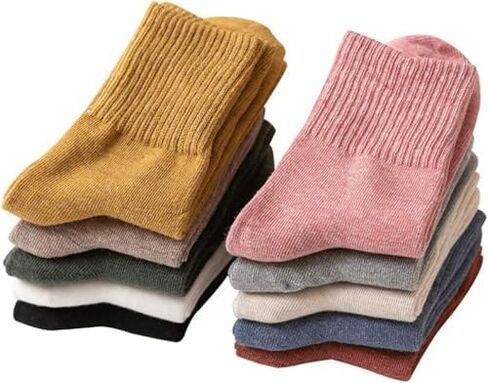 10 Pairs Crew Socks for Women-Cute Casual Calf Socks Breathable Ankle Sock in Saudi Arabia
