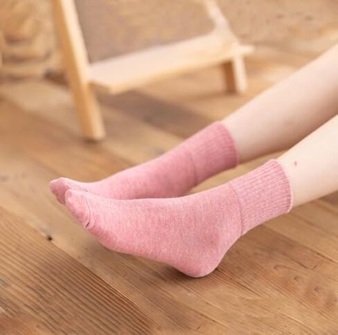10 Pairs Crew Socks for Women-Cute Casual Calf Socks Breathable Ankle Sock in Saudi Arabia