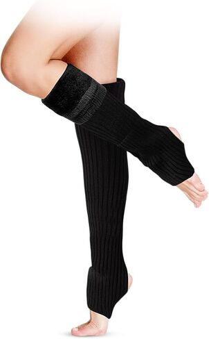 Geyoga 1/3 زوج الصوف تدفئة الساق 24 بوصة طويلة فوق الركبة تدفئة الساق الجوارب للفتيات النساء الشتاء الدفء 80s Y2k ملحق in Kuwait