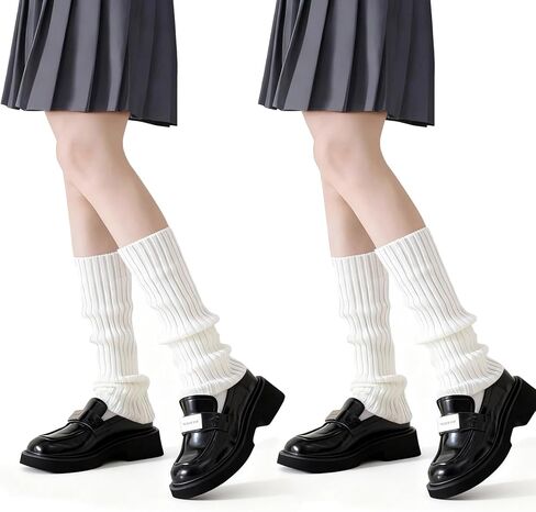 تدفئة الساق Y2K الأبيض رقيق لوليتا للفتيات 80s النساء Kawaii Harajuku لطيف الجوارب الطويلة الكاحل الباليه تدفئة الساق in Kuwait