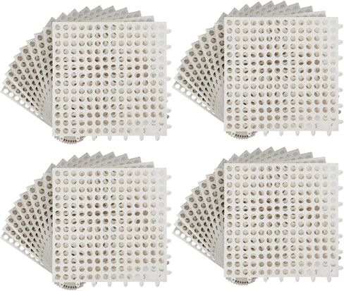 FAHKNS 50 PCS Modular Drainage Cushion, 12"x12"Anti Slip Drain Tiles, TPE Interlocking Floor Tiles for Showers, Toilets, Swimming Pools, Terraces, Drain, Pet Areas (Green) in Saudi Arabia