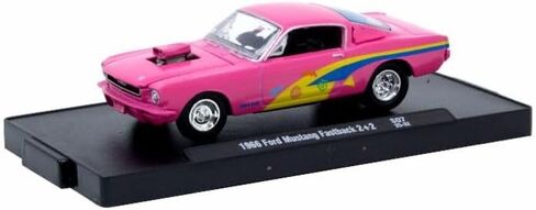 M2 Machines AutoDrivers – 1966 موستانج فاستباك 2+2 وردي – مقياس 1:64 – 11228-S07 25-32 in Kuwait