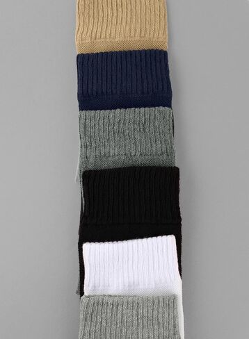 Mens Cotton Diabetic Crew Socks | Wide, Seamless, Non-Binding | Sizes:M (5-8), L (8-11), XL (11-13) | 3 Pairs in Saudi Arabia