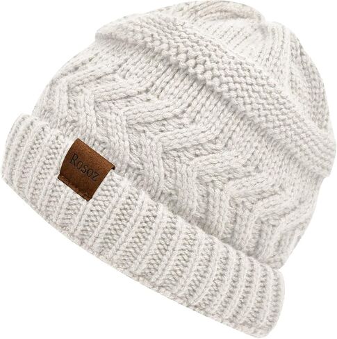 Womens Winter Beanie Hat Soft Stretch Cable Knit Slouchy Warm Comfortable Fashion Accessory for Cold Weather in Saudi Arabia