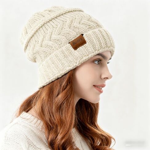 Women Knit Warm Winter Hats for Women Thick for Cold Weather for Winter Slouchy Beanies in Saudi Arabia
