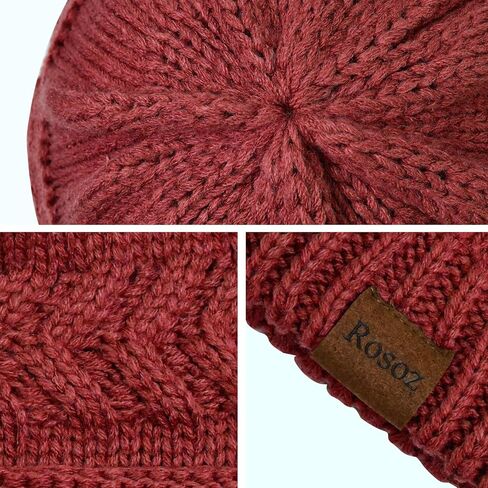Women Knit Warm Winter Hats for Women Thick for Cold Weather for Winter Slouchy Beanies in Saudi Arabia