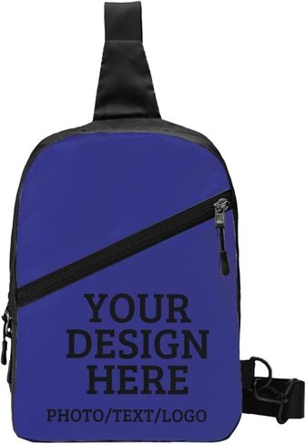 Custom Messenger Bag Design Your Own Text Logo Sling Shoulder Backpack For Men Women, Personalized Custom Messenger Bag Gift in Saudi Arabia