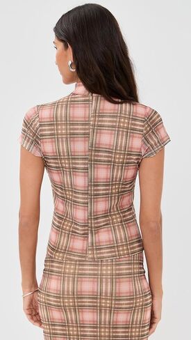 Another Girl Women's Mesh Print Top in Saudi Arabia