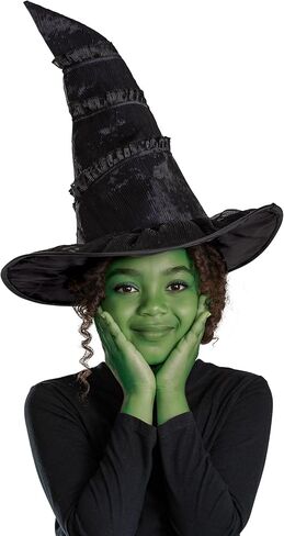 قبعة Disguise Wicked Elphaba، إكسسوار أزياء قبعة الساحرة Elphaba الرسمية من فيلم Wicked Movie، مقاس واحد in Saudi Arabia