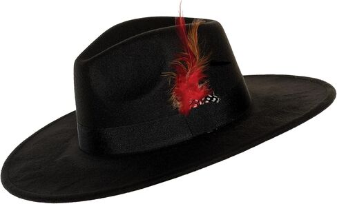 UNDERWRAPS Classic Mens Fedora Hat - Pimp Hat for Halloween Costumes, Cosplay Accessories, 80s Gangster, Adult Fedoras in Saudi Arabia