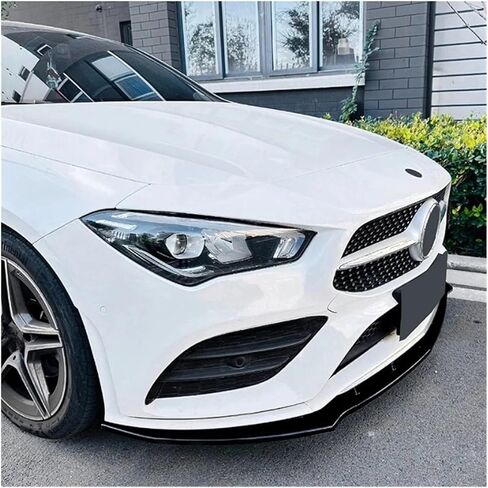 Front Bumper Splitter Lip Compatible Fo Mercedes Benz CLA C118 W118 X118 CLA180 200 220 250 CLA35 45 AMG 2020-2023 Diffuser Spoiler Guard(Carbon Look) in Saudi Arabia
