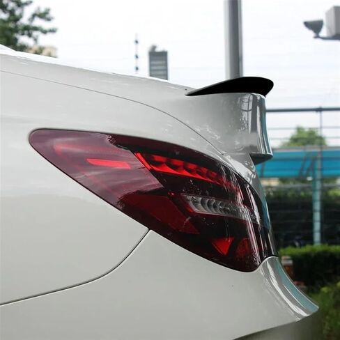 جناح سبويلر خلفي للسيارة، سبويلر خلفي بمظهر كربوني، متوافق مع بنز CLA Class CLA260 CLA45 AMG 2013-2019 (أسود لامع) in Saudi Arabia