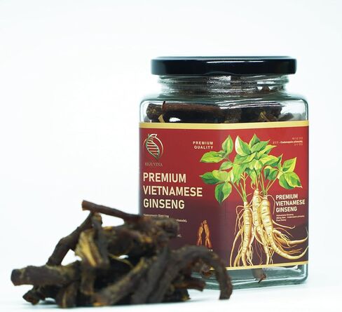 Premium Vietnamese Ginseng Slices with Honey – Energy & Performance Support, Immune Health & Focus – No Capsules, No Bitter Powder, only Soft Chew Ginseng with Honey, 100% Natural, 180g Jar in Saudi Arabia