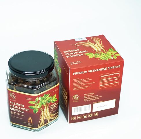 Premium Vietnamese Ginseng Slices with Honey – Energy & Performance Support, Immune Health & Focus – No Capsules, No Bitter Powder, only Soft Chew Ginseng with Honey, 100% Natural, 180g Jar in Saudi Arabia