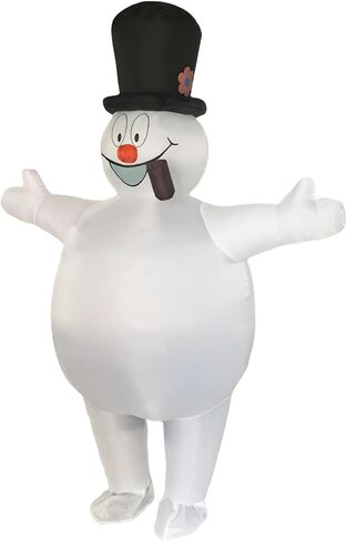 Christmas Snowman Cartoon Cosplay Mascot Costume for Adult Party Costume in Kuwait