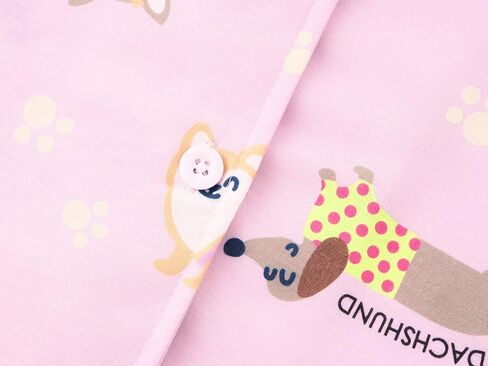 Topgal 3-Pieces Coat Style Pajamas for Girls - Bows Puppy Graphic Print Kids' Short Sleeves & Shorts Pants PJS Size 6-18 in Saudi Arabia