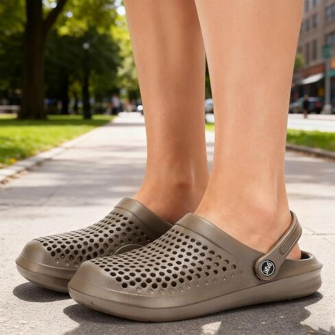 Perforated Slip-On Shoes, Comfortable Clogs for Outdoor and Water Activities, Lightweight and Breathability Casual Sandals in Saudi Arabia
