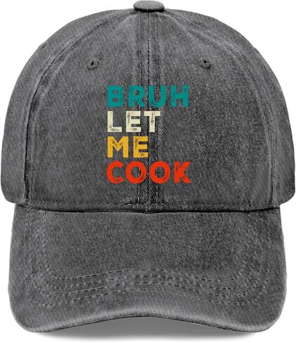 Bruhs Let Me Cook Sun Hats Funny Caps for Dad in Saudi Arabia