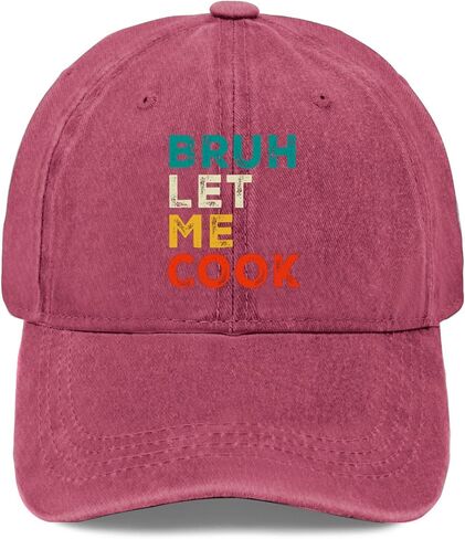 Bruhs Let Me Cook Sun Hats Funny Caps for Dad in Saudi Arabia