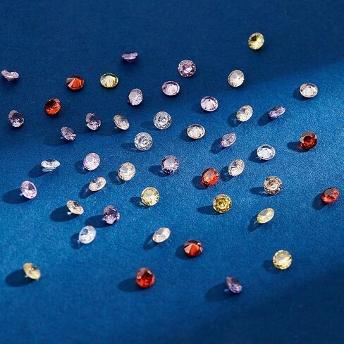 PH PandaHall 300pcs 6 Colors Cubic Zirconia Stone, 3mm Grade A Faceted CZ Diamante Rhinestone Gems Small Zirconia Gems Cabochons Loose Stones for Ring Earring Bracelet Nail Art DIY Jewelry Making in Saudi Arabia