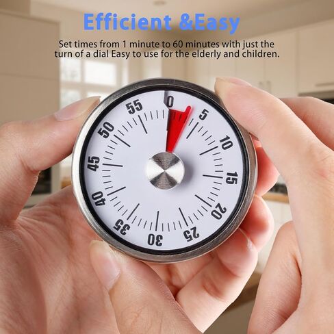 Timer - 60-Min Classroom & Kitchen Countdown Clock, Magnetic Backing, No Batteries in Saudi Arabia
