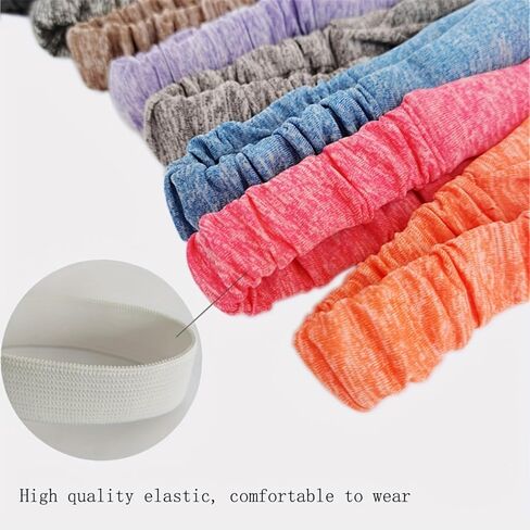 Sports Headbands for Men & Women Moisture Wicking Sweatbands, Elastic Non Slip Sweat Bands for Running,Cycling,Basketball,Yoga in Saudi Arabia