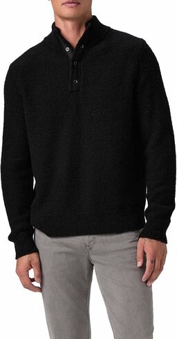PAIGE Mens Kotoni Snap Collar Sweater in Saudi Arabia