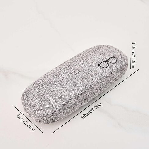 1Pcs Sunglasses Case, Linen Fabrics Hard Shell in Saudi Arabia