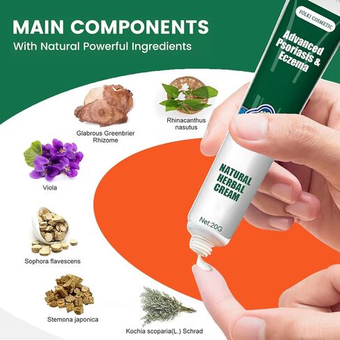 كريم مضاد للفطريات: كريم حكة جوك، كريم مهدئ لتخفيف الأكزيما، عناية طبيعية مهدئة بالكامل وتخفيف سريع لحكة جوك والأكزيما والصدفية - علاج السعفة للبشر - للبالغين والأطفال in Kuwait