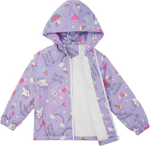 ESTAMICO Girls' Fashion Winter Coat Zip Up Fleece Jackets Water-resistant Wind-proof Little Girls Clothes in Saudi Arabia