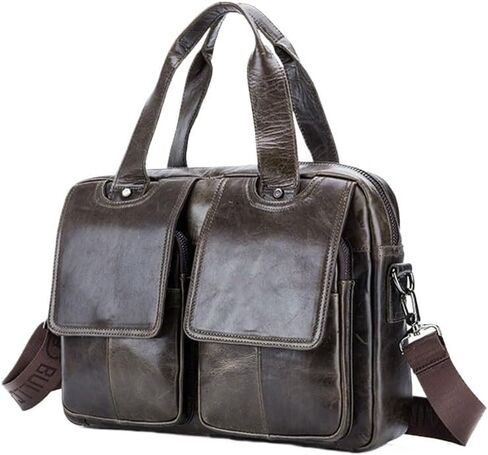 Multi Functional Shoulder Bag Layer Cowhide Handbag Crossbody Briefcase in Saudi Arabia