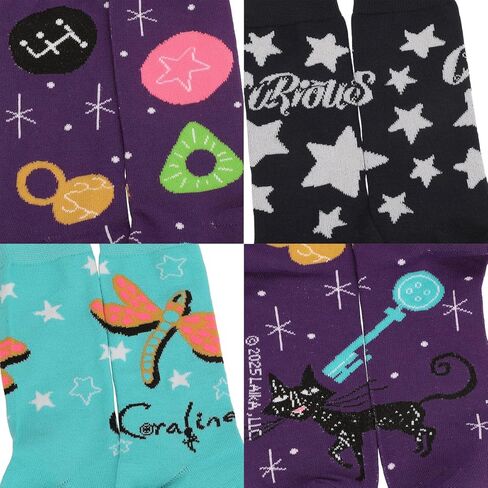 Bioworld Coraline Icon Mens Casual Crew 5 Pack in Saudi Arabia