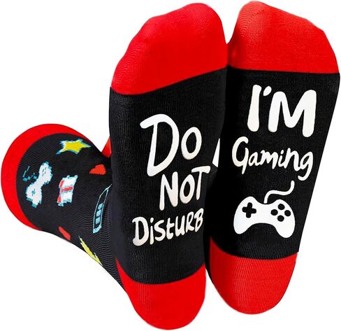 Stocking Stuffers for Kids Teens Men Novelty Gaming Socks Christmas Birthday Valentines Gamer Gifts for Him Husband in Saudi Arabia
