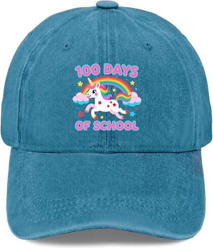 100 Magical Days of School Trucker Hat Camping Cap for Him in Saudi Arabia