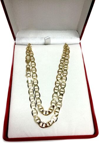Jewelry Affairs 14k Yellow Gold Mariner Link Chain Necklace, 6.0 mm in Saudi Arabia