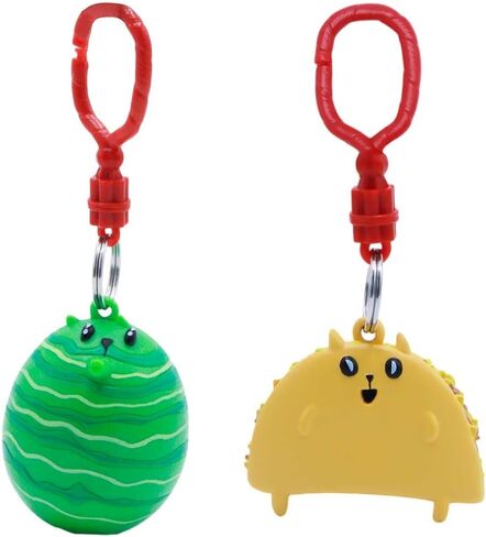 Just Toys LLC Exploding Kittens Backpack Hangers – 5‑Pack Official Game Character Keychains – PVC Mini Figures for Backpacks, Keys & Gifts in Saudi Arabia