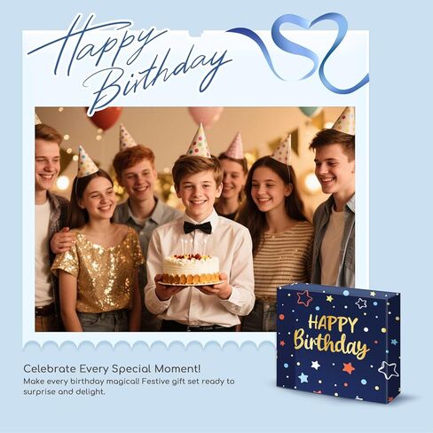 HAPPYPOP 15 Year Old Boy Gifts - Socks 15th Birthday Gift Ideas, Birthday Gift Card Tiger Eye Bracelet Set for Son Nephew in Saudi Arabia