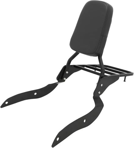Passenger Sissy Bar with Luggage Rack Backrest Compatible with Yamaha Road Star XV1700PC Warrior / XV1700PCM Midnight Warrior, Chrome in Saudi Arabia