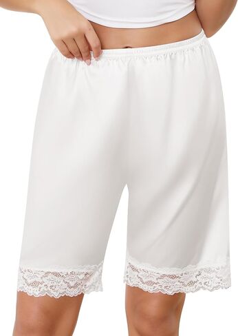 Vlazom Women's Slip Shorts-Lace Trim Bloomer Pettipants for Dresses, Anti-Chafing Culotte Shorts Underwear S-XXL in Saudi Arabia